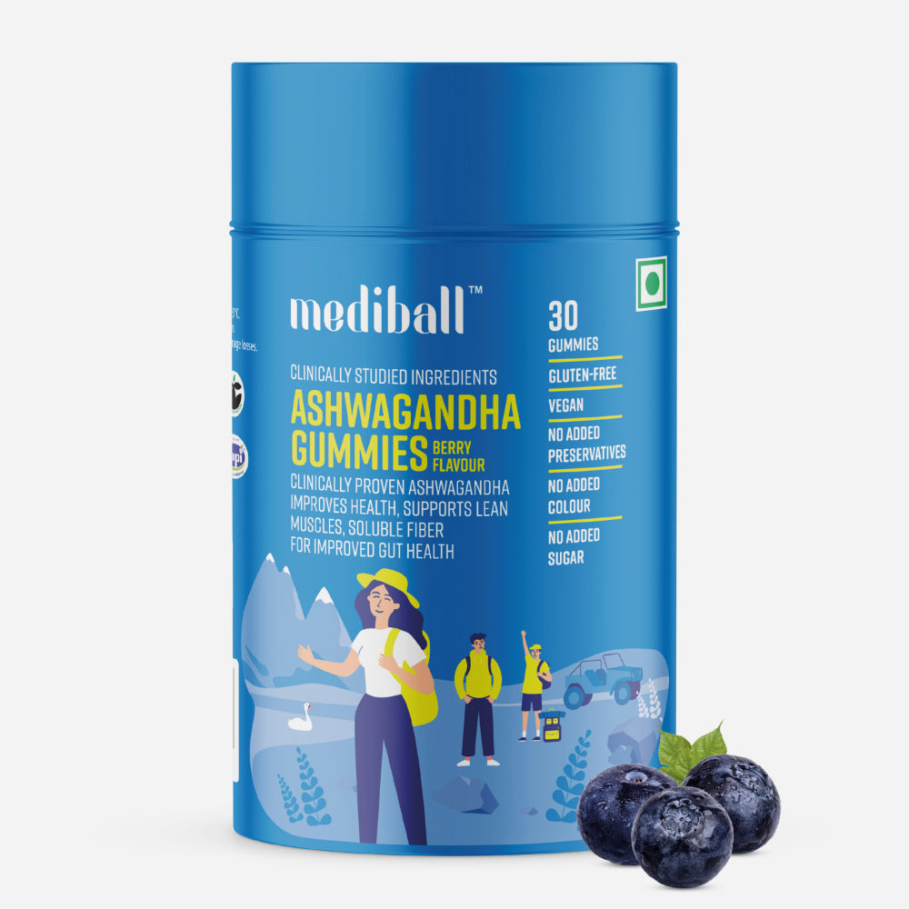 Mediball Ashwagandha Gummies | No Added Sugar
