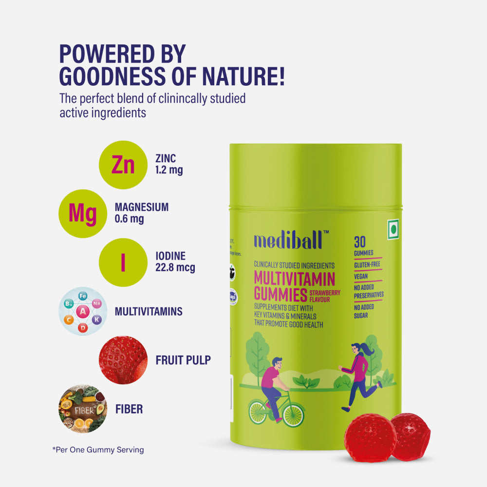 Mediball Multivitamin Gummies | No Added Sugar