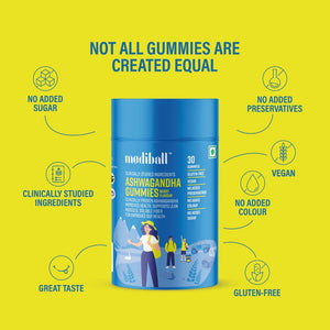 Mediball Ashwagandha Gummies | No Added Sugar