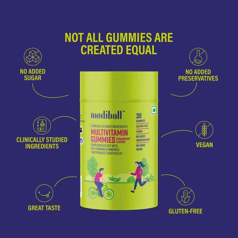 Mediball Multivitamin Gummies  | No Added Sugar